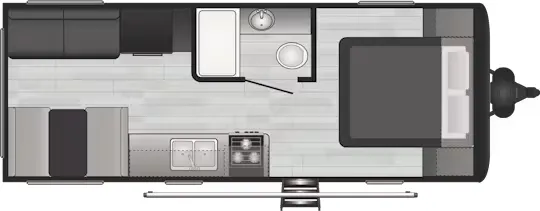 Keystone Hideout 20RDWE floor plan