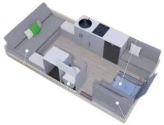 Aliner Evolution LG floor plan