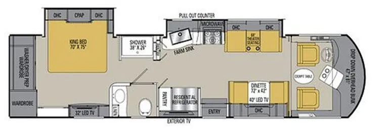 Coachmen Sportscoach SRS 339DS floor plan