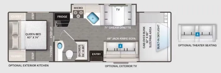 Thor Motor Coach Echelon LC28 floor plan