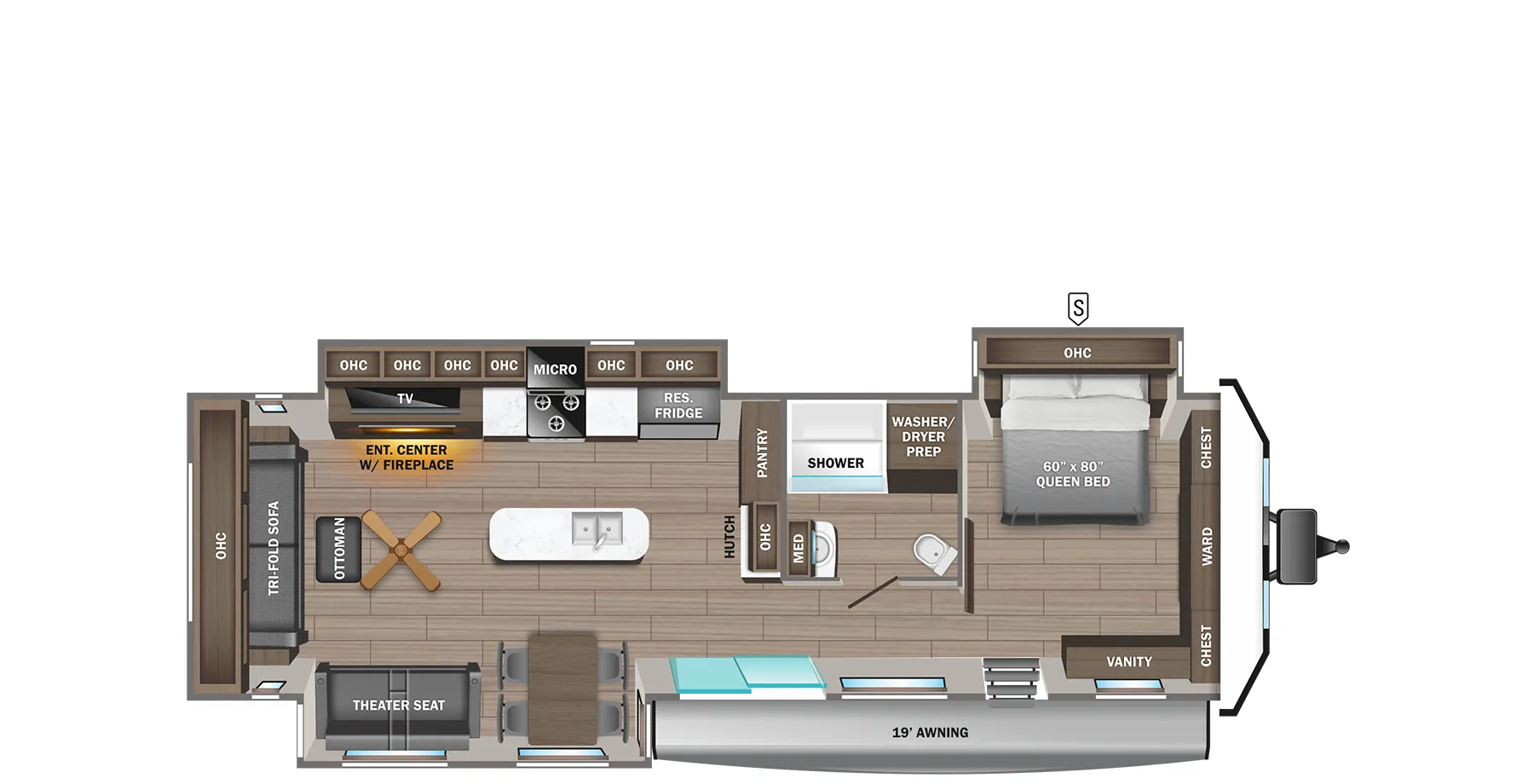 Jayco Jay Flight Bungalow 40RLTS floor plan