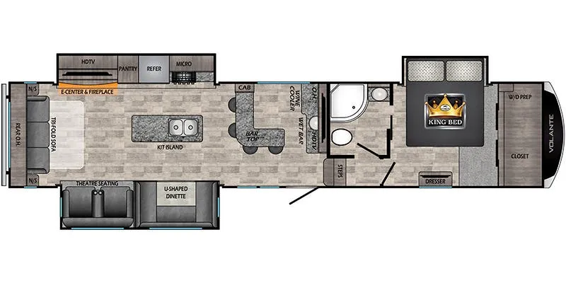 CrossRoads Volante VL370BR floor plan
