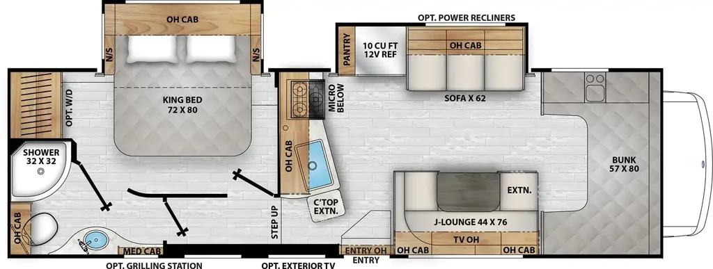 2027 Coachmen Freelander 30KB floor plan