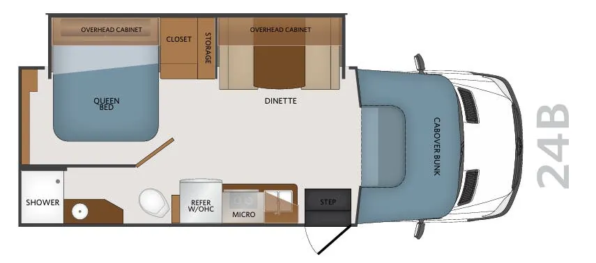 Fleetwood Pulse 24B floor plan