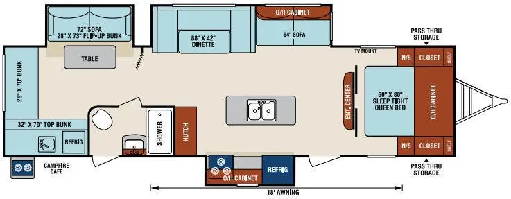 Venture RV SportTrek ST320VIK floor plan