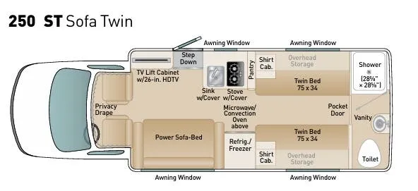 Coach House Platinum III 250 ST floor plan