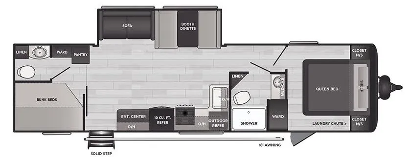 2025 Keystone Springdale 310DB floor plan
