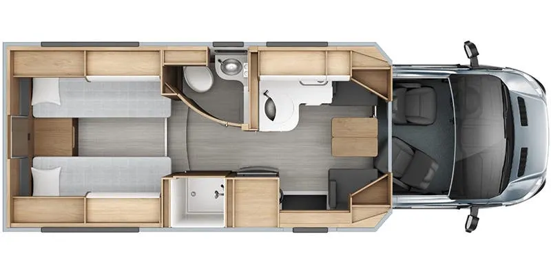 Leisure Travel Wonder W24RTB floor plan