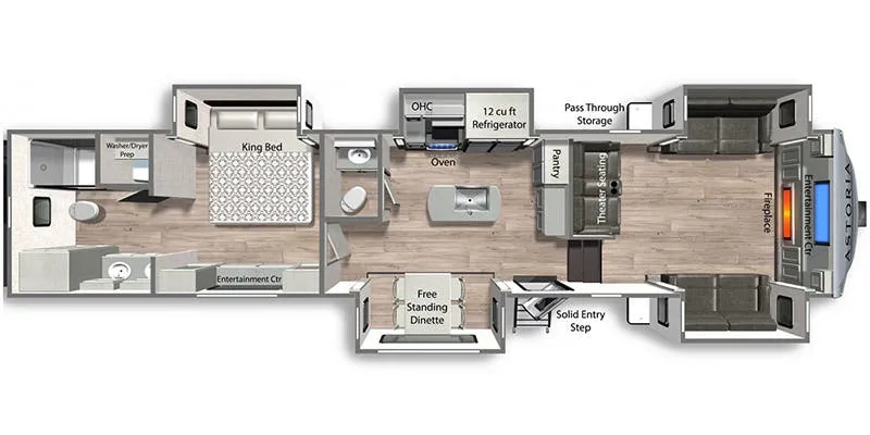 2023 Dutchmen Astoria Platinum 3803FLP floor plan