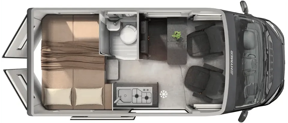 Hymer Fiat AYERS ROCK floor plan
