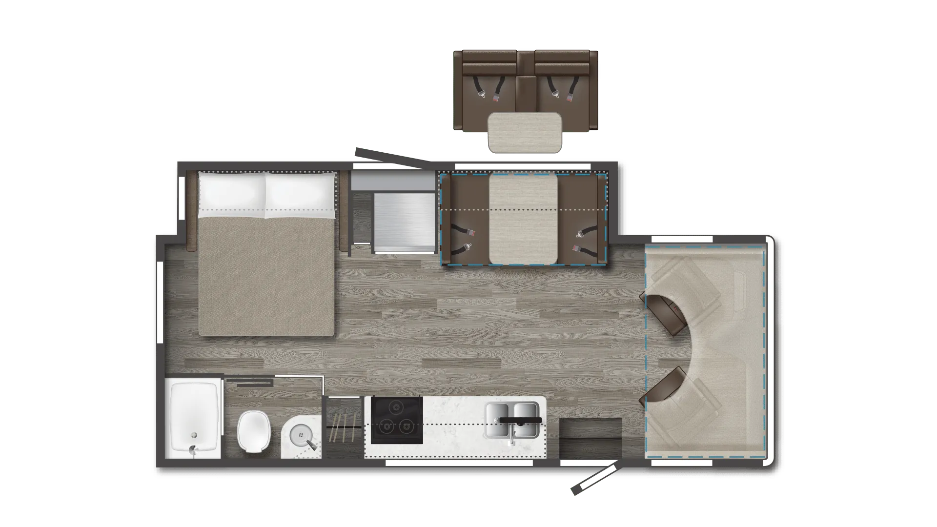 2024 Winnebago Vita 24P - Floor plan