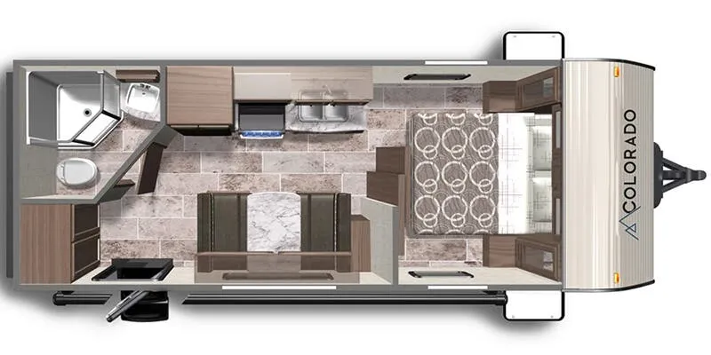 Dutchmen Colorado 19RBC floor plan