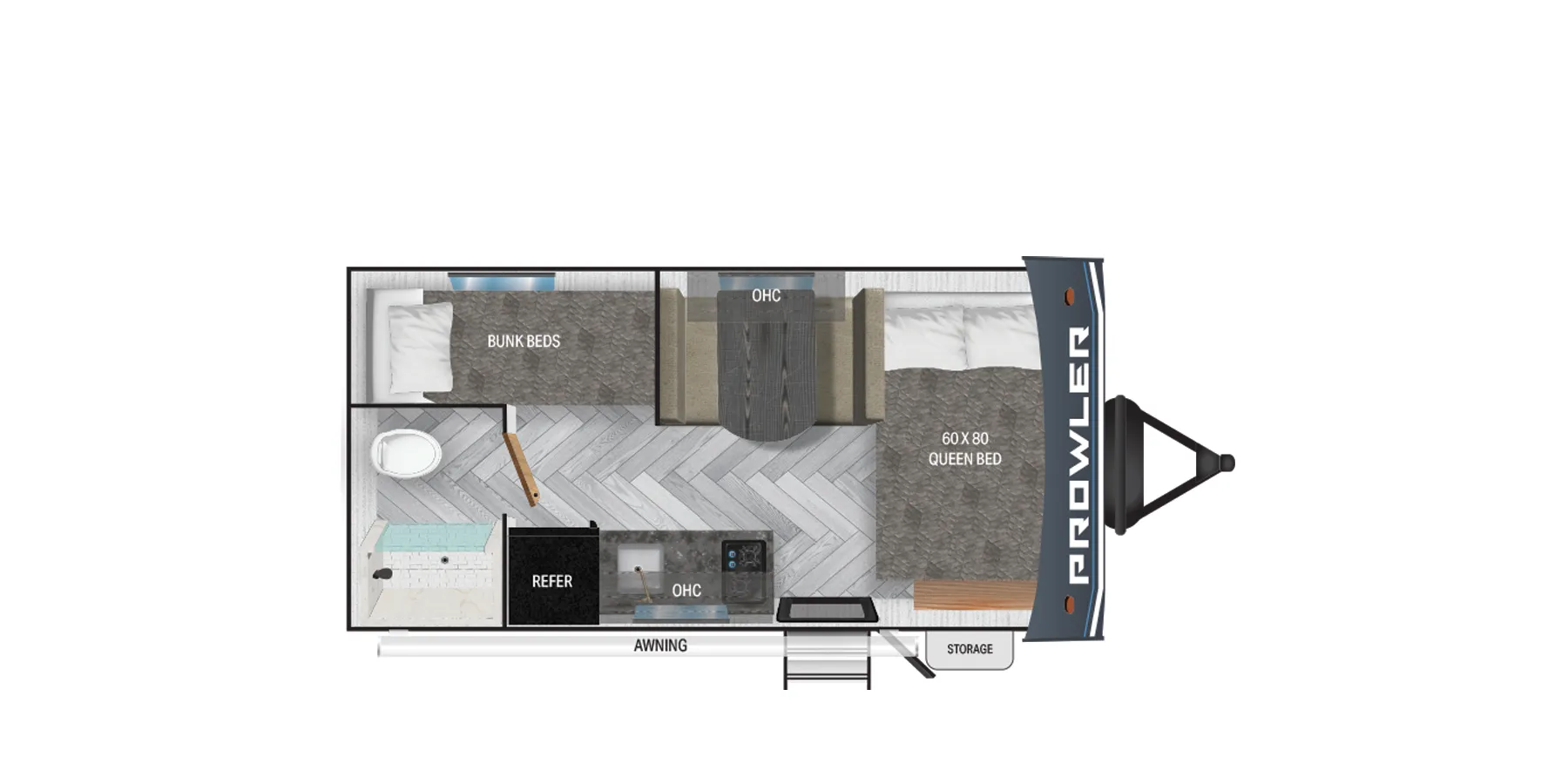 Heartland Prowler Lynx 17BHX floor plan