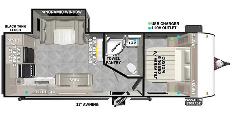 Forest River Wildwood X-Lite Northwest 253RKXL floor plan