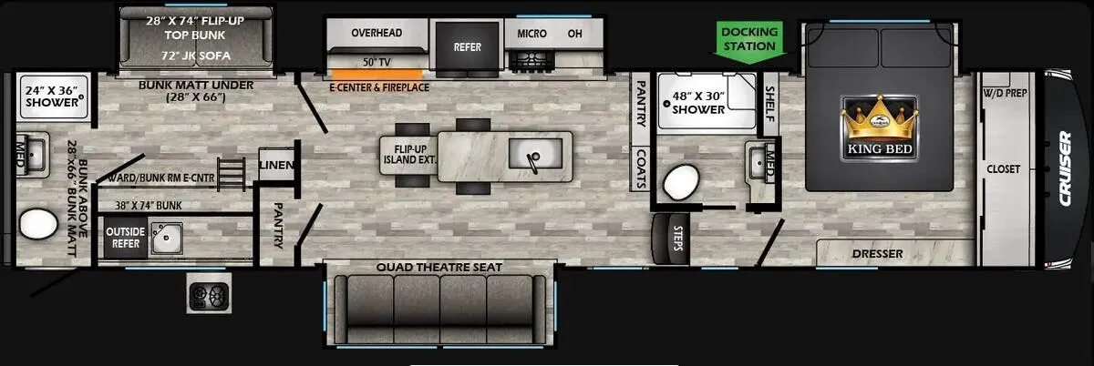 CrossRoads Cruiser 37LF floor plan