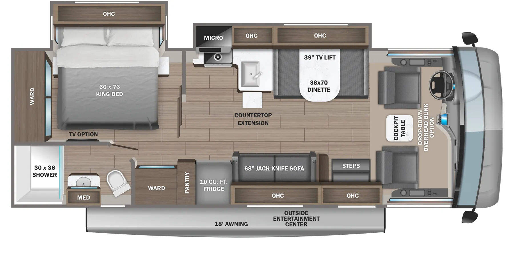 2023 Jayco Alante 27A - Floor plan