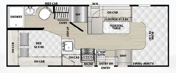 Coachmen Cross Trail XL 20CB floor plan