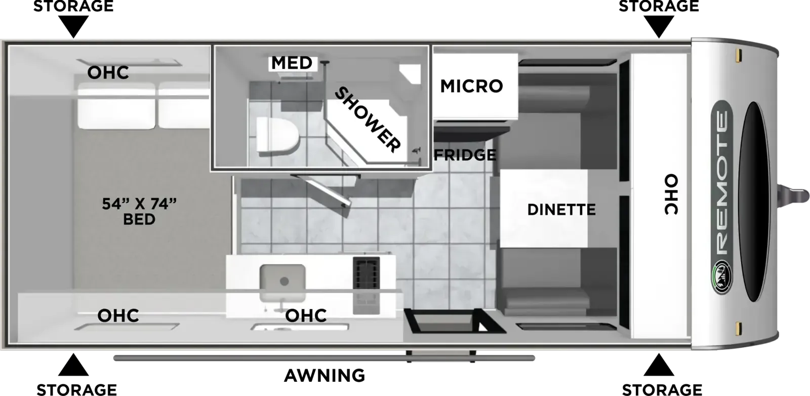 Coachmen Remote 16R floor plan