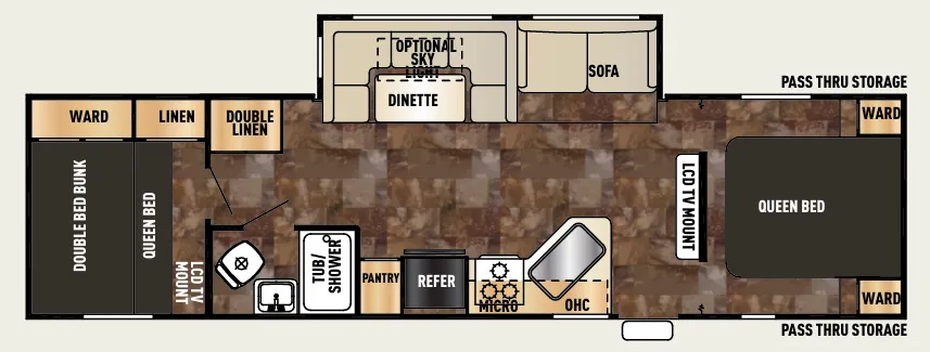 Forest River Cherokee 284BF floor plan