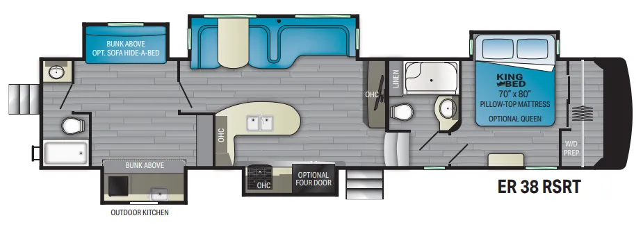 Heartland ElkRidge 38RSRT floor plan
