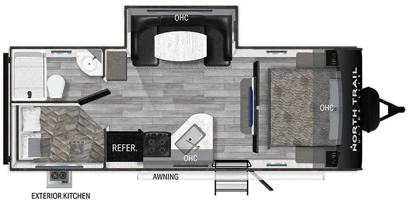 Heartland North Trail Ultra-Lite NT 24BHS floor plan