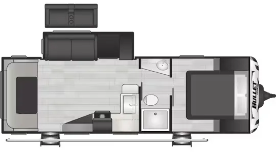 Keystone Bullet Crossfire 2530RD floor plan
