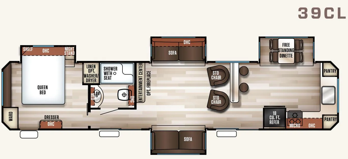 Forest River Cherokee Patriot Edition 39CL floor plan