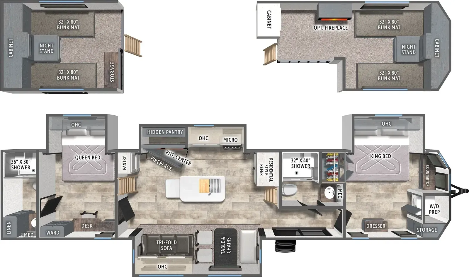 2026 Forest River Puma Vista 421LFT - Floor plan