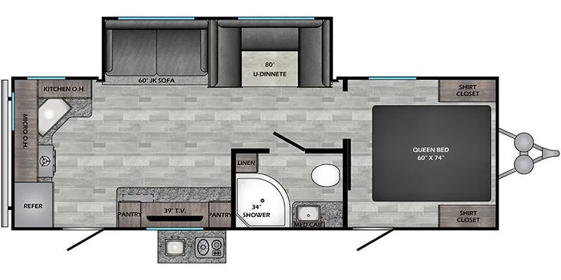 CrossRoads Zinger Lite ZR249RK floor plan