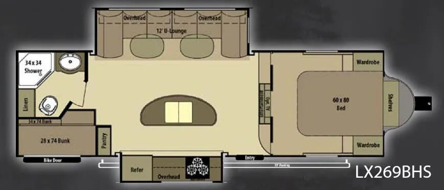 Highland Ridge Open Range Light LX269BHS floor plan