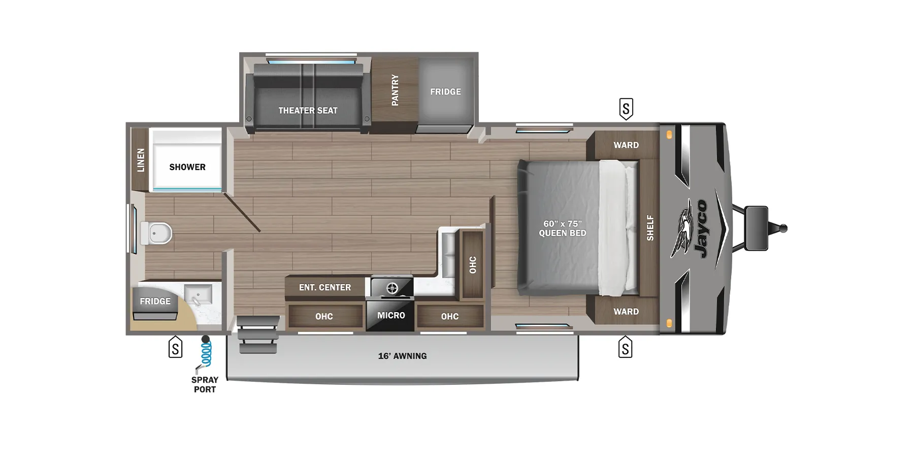 Jayco Jay Flight 240RBS floor plan