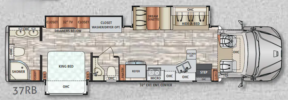 Dynamax Corp DX3 37RB floor plan
