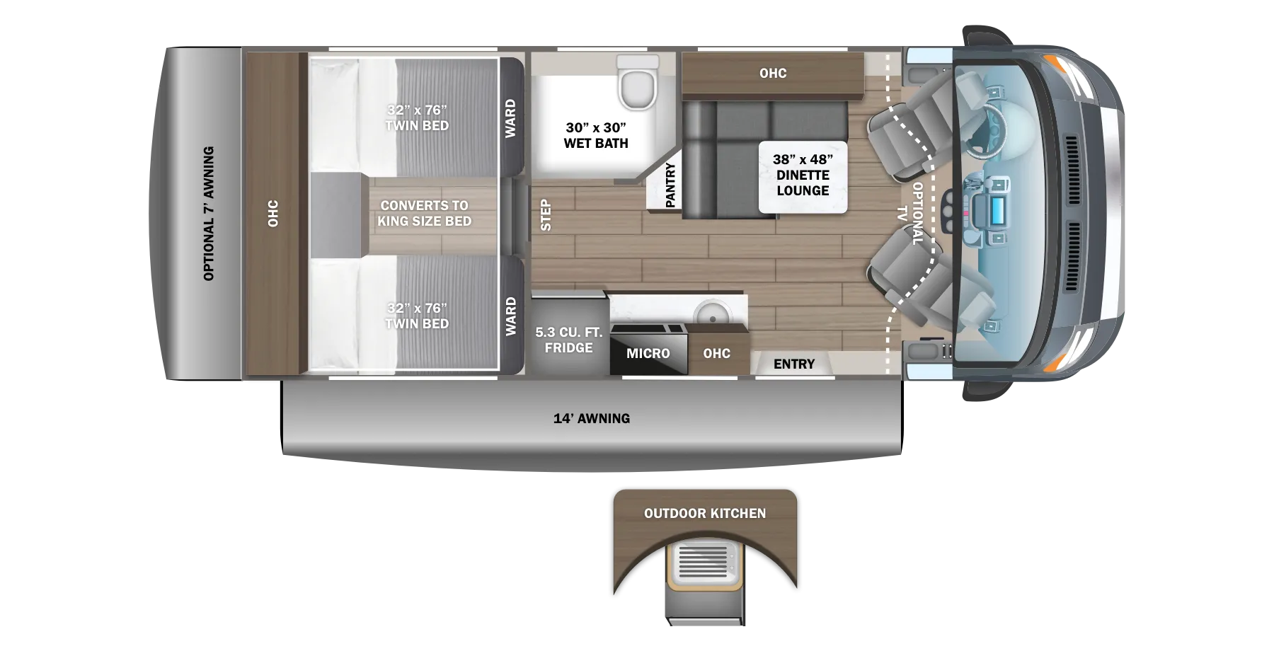 Jayco Granite Ridge 22T floor plan
