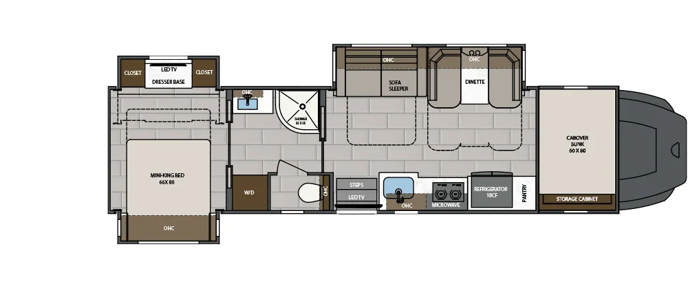 2027 Renegade Renegade Classic 38CSB - Floor plan