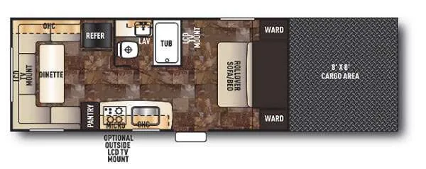 Forest River Cherokee Wolf Pack 20WP floor plan
