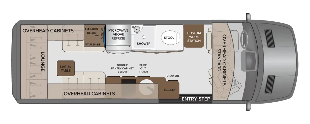 Holiday Rambler Xpedition SL2 floor plan