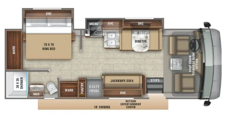 Entegra Coach Vision 27A floor plan