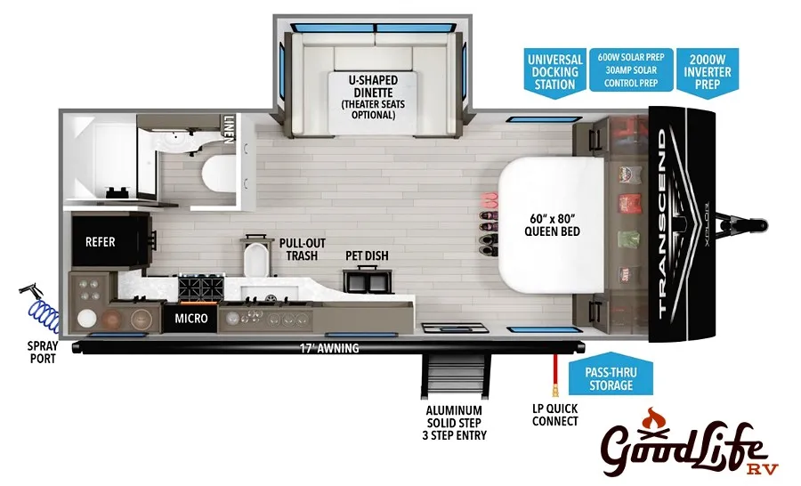 2026 Grand Design Transcend Xplor 20MKX - Floor plan