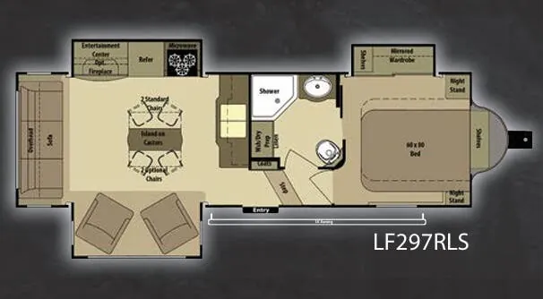 Highland Ridge Open Range Light LF297RLS floor plan