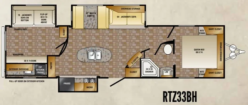 CrossRoads Rezerve RTZ33BH floor plan