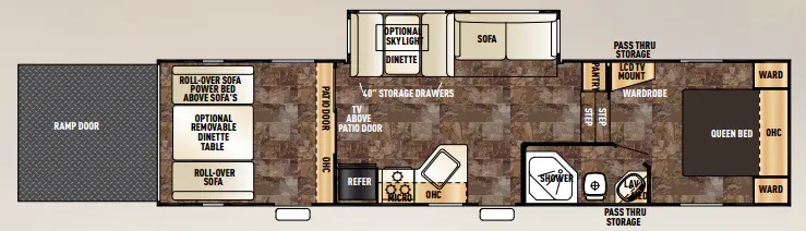 Forest River Cherokee Wolf Pack 315WP floor plan