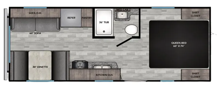 CrossRoads Zinger Lite 211RD floor plan