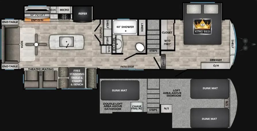 CrossRoads Hampton 375DBL floor plan