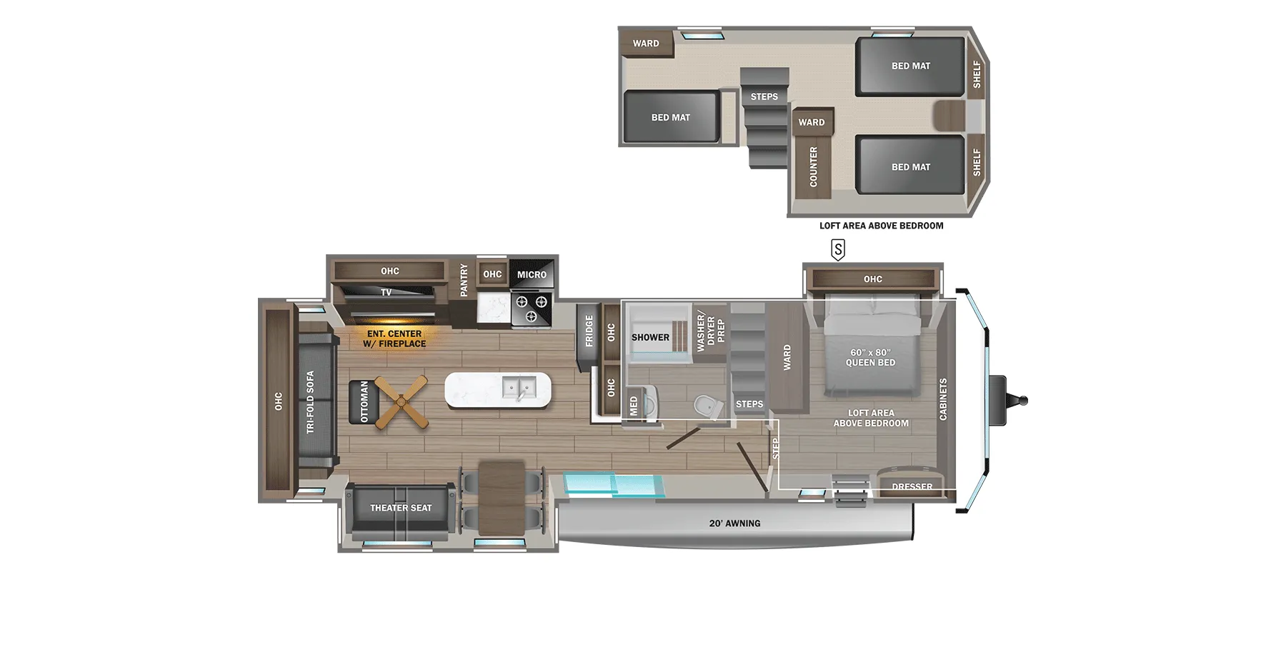 Jayco Jay Flight Bungalow 40DLFT floor plan