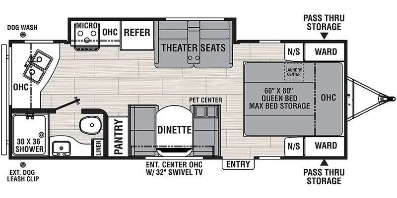 Coachmen Northern Spirit Ultra Lite 2252MD floor plan