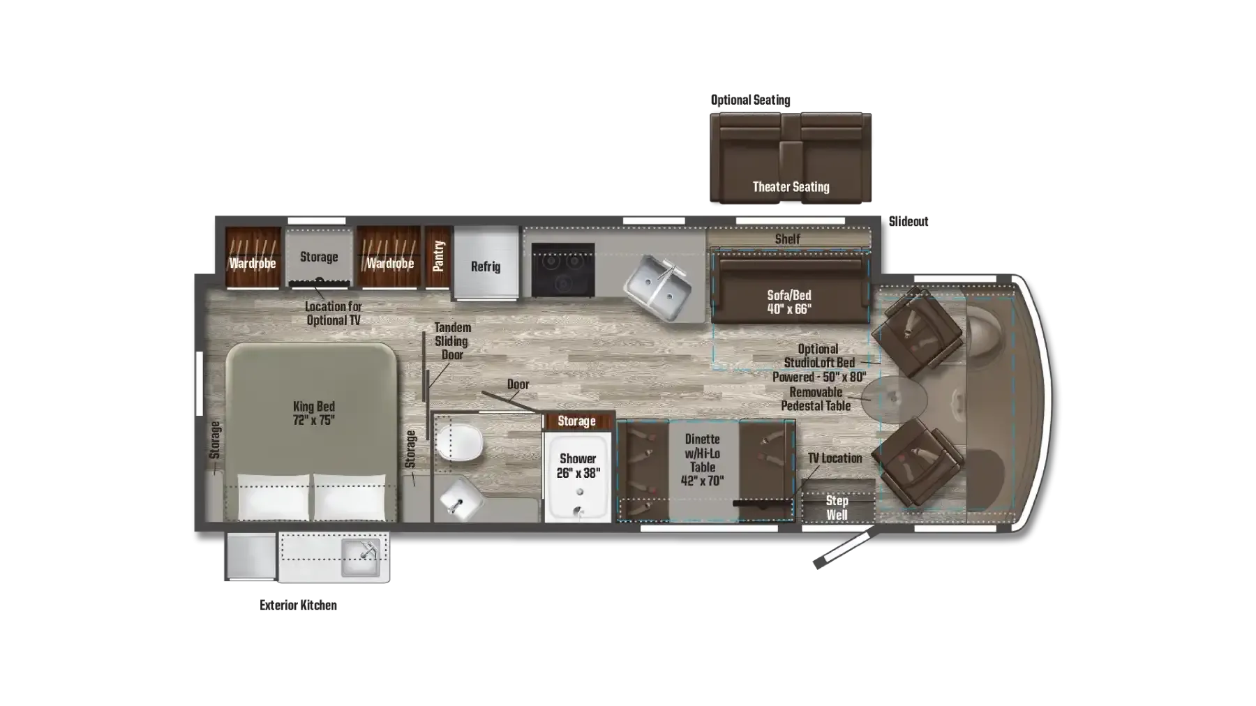 Winnebago Sunstar NPF 29NP floor plan