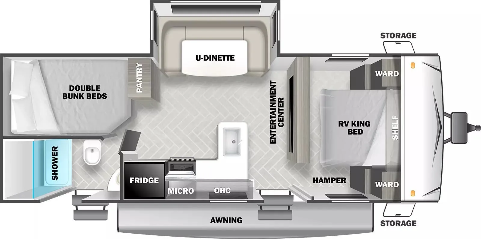 Forest River EVO T2490 floor plan