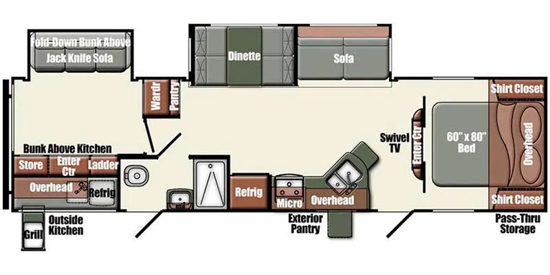 Gulf Stream Geo 295DC floor plan