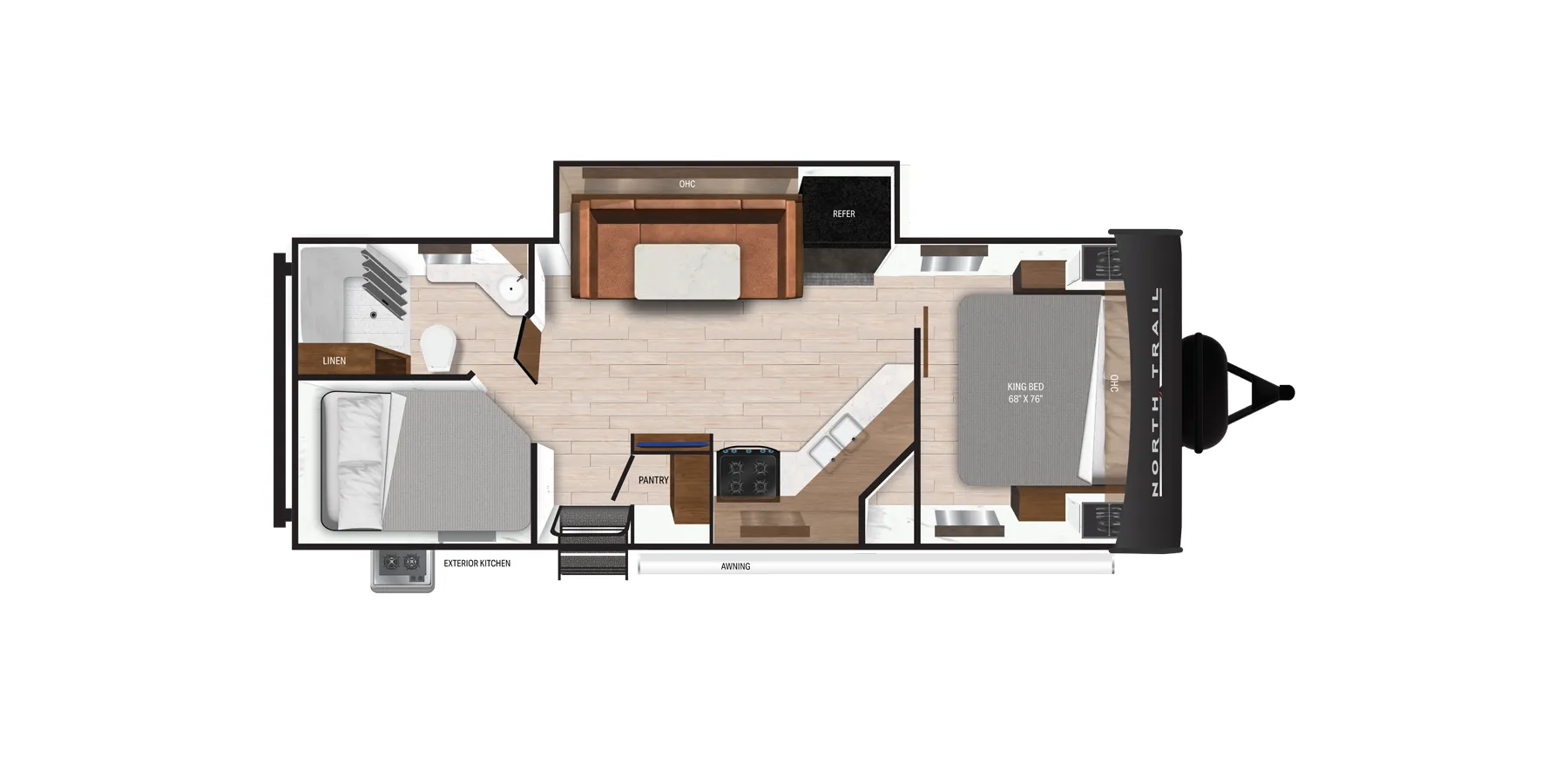 Heartland North Trail ID25BHPS floor plan