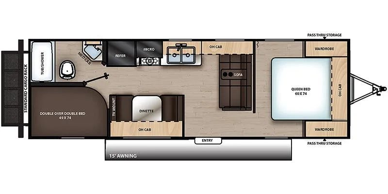 Coachmen Catalina Summit 261BH floor plan